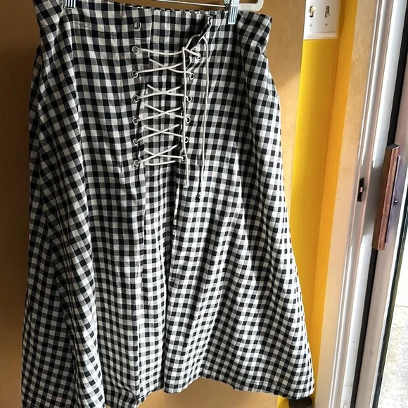 Anthropologie Eva Franco Cotton Skirt Size L - Picture 6 of 6